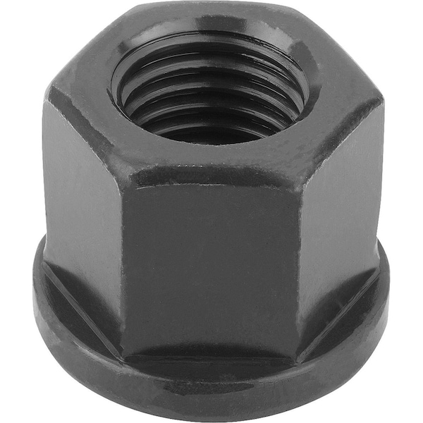 Lock Nut, M30, Steel, Class 10, Bright, 10 mm Ht